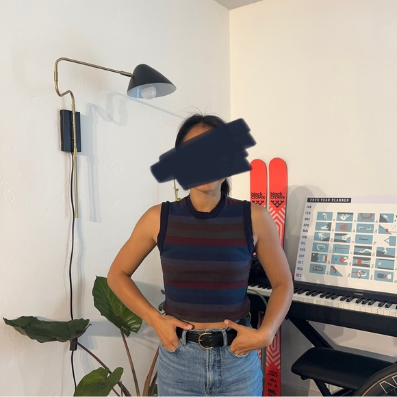 Stripped Cropped Tank from Truly Madly Deeply - Size XS - Picture 1 of 3